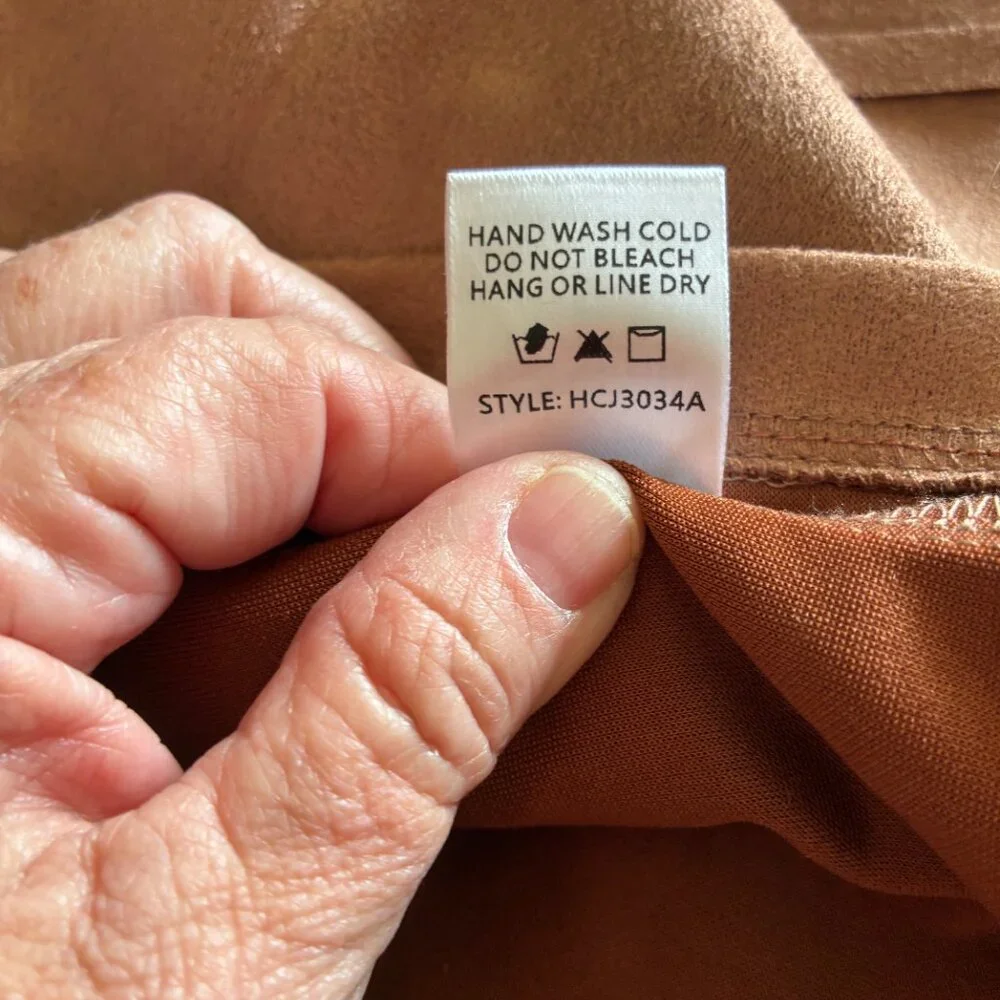 *NEW* Faux Suede Jacket Women Western Fringe Boho Coastal Cowgirl Rodeo - Picture 6 of 7